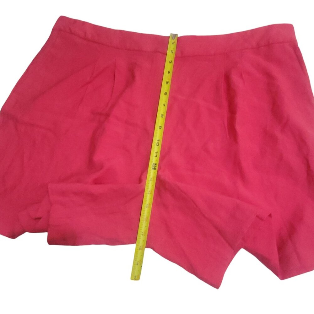 Vince Camuto Womens Summer Heat Geranium Pink Shorts 22W Rayon/Nylon Zipper - Picture 11 of 16